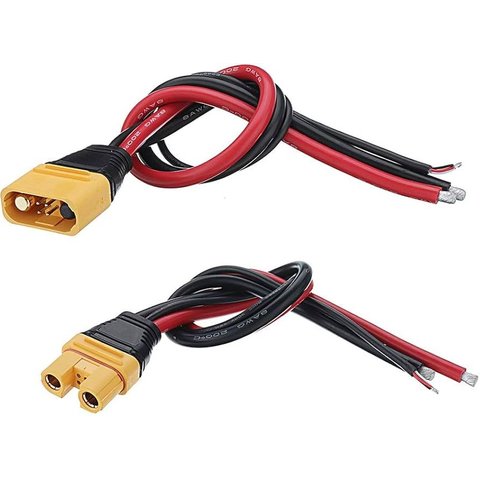 Силовой разъем питания Amass AS150U-F, "мама", c кабелем, 35 см, 8AWG Превью 4