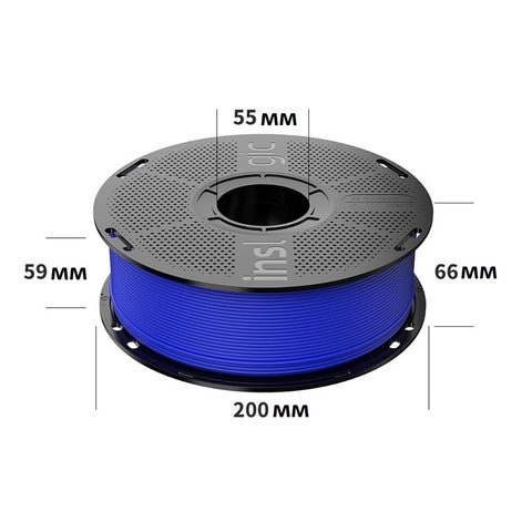 Філамент для 3D-принтера INSLOGIC MATTE PLA Blue, 1 кг Прев'ю 2