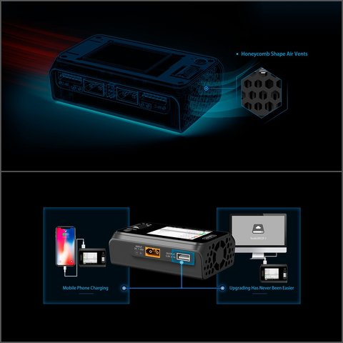 Зарядний пристрій ToolkitRC M6D, Original, 500W DC Прев'ю 2