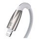 USB Cable Baseus Glimmer, (USB type C, Lightning, 100 cm, 20 W, white) #CADH000002 Preview 3