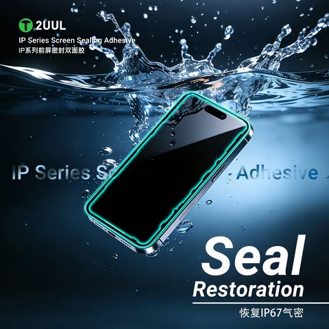 Etiqueta de pantalla 2UUL SA16P puede usarse con Apple iPhone 16 Pro, 5 uds., adhesive Vista previa  4