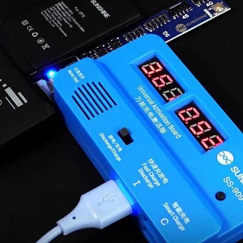 Battery Activation Cable Sunshine SS-909, (with digital charging indicator, battery activation board, iphone 6 - 15 pro Max/ Android/ ipad) Preview 3