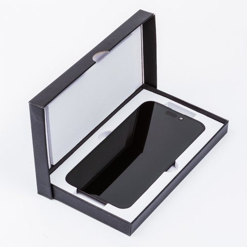 LCD compatible with iPhone 15, (black, with frame, HC, (OLED), GX OEM hard) Preview 2