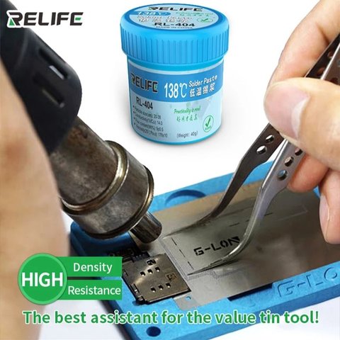 BGA паста RELIFE RL-404, Sn 42%, Bi 58%, 138 °C, 40 г Превью 2