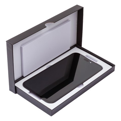 LCD compatible with iPhone 16 Plus, (black, with frame, HC, without IC, (OLED), GX OEM hard) Preview 2
