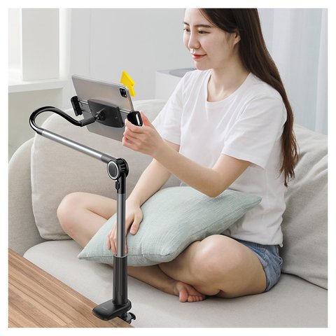 Держатель Baseus Otaku life Pro, с креплением, настольный, выдвижной, серый, #LUZQ000013 Превью 2