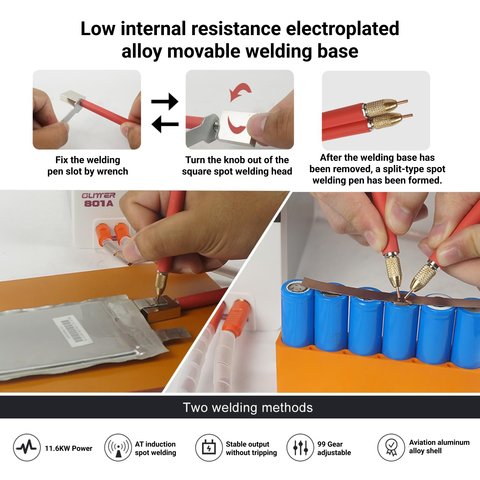 Апарат точкового зварювання Glitter 801A, 11,6 кВт Прев'ю 2