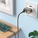 Сетевое зарядное устройство Borofone BA80A, 20 Вт, Quick Charge, Power Delivery (PD), черный, прозрачный, 2 порта, #6941991105159 Превью 2