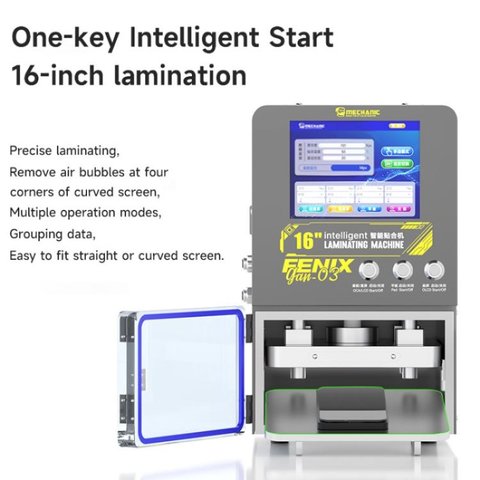 Пристрій для склеювання дисплейного модуля Mechanic GAN-03 FENIX для мобільних телефонів; планшетів, використовується для екранів до 16" Прев'ю 4