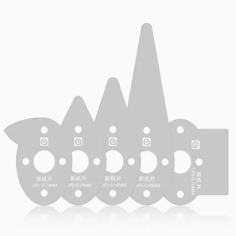 Інструмент для підняття дисплея/тачскріна Amaoe DP4, металева лопатка , 5 шт. Прев'ю 1