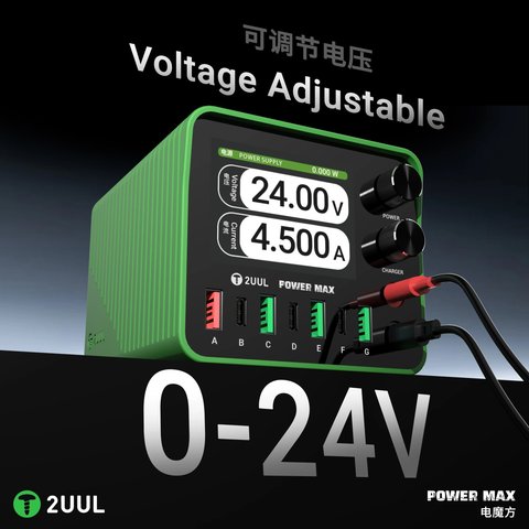 Сетевое зарядное устройство 2UUL PC01 Power Max, 200 Вт, Quick Charge, Power Delivery (PD), с беспроводной зарядкой, 7 портов Превью 4