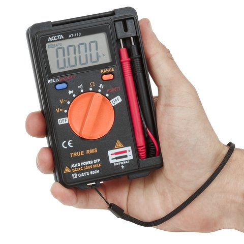 Кишеньковий цифровий мультиметр Accta AT-110 Прев'ю 4