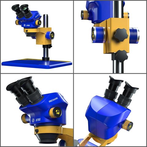 Мікроскоп Mechanic D75S-B11, бінокулярний, 7X-50X Прев'ю 1